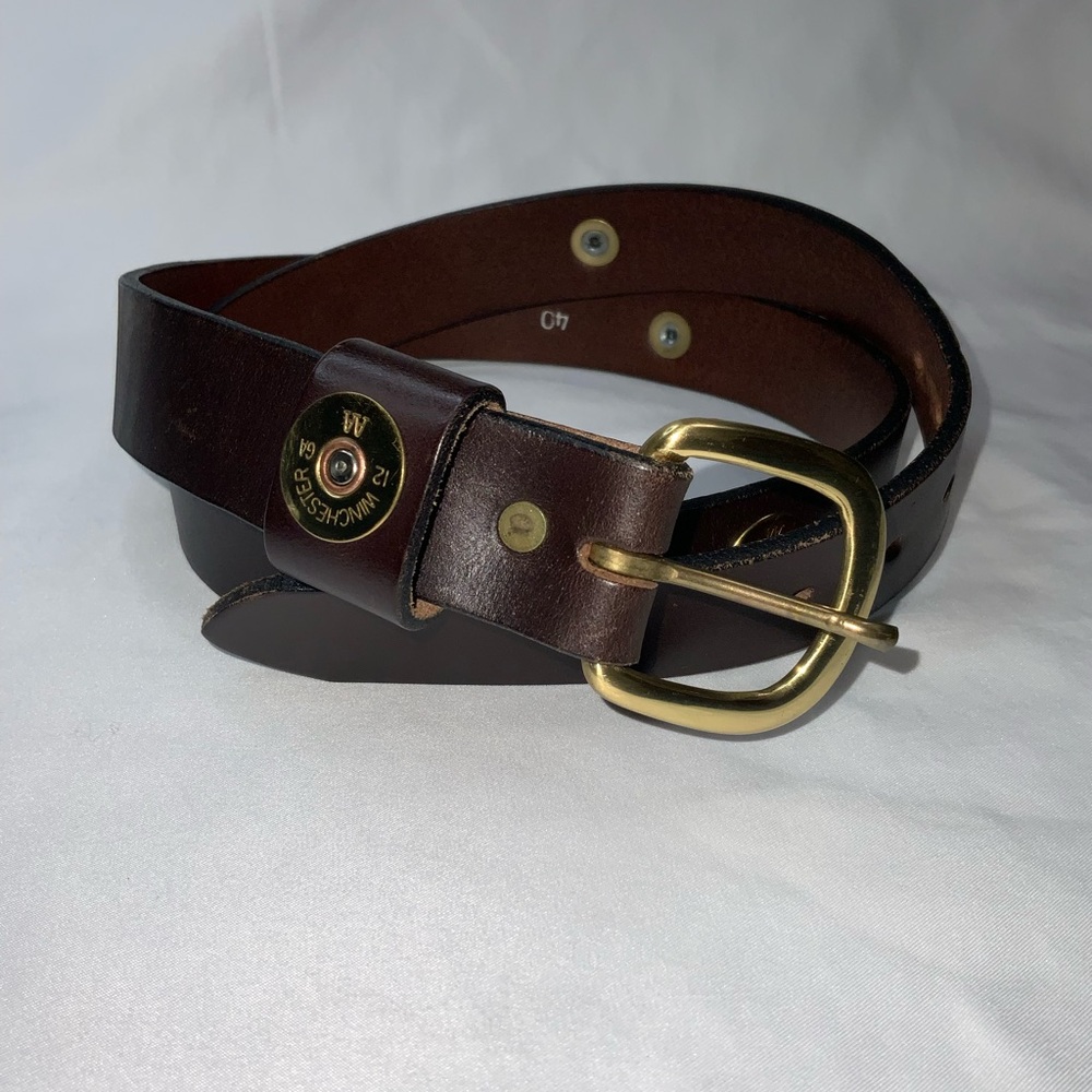 Stafford's Winchester Shotgun Shell Leather Belt 40 Royden